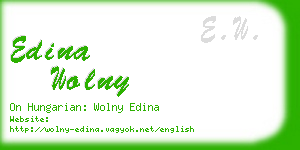 edina wolny business card